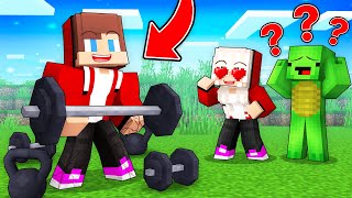 JJ Became Super Strong To Troll Mikey in Minecraft (Maizen)