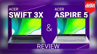 Acer Aspire 5 Review & Acer Swift 3x Review / Comparison - Intel 11th Gen CPUs + Iris Xe Graphics
