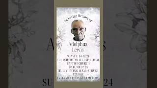 Adolphus Lewis | Funeral Announcement #ObituariesSVG