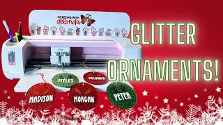 Tips and tricks for making glitter ornaments with a Cricut