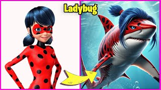 🐞 Miraculous Ladybug Characters Shark Version