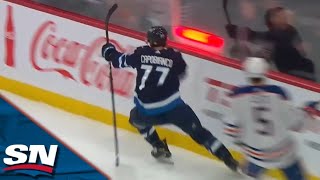 Jets' Adam Lowry And Kyle Capobianco Strike Twice In 22 seconds To Steal Lead From Oilers