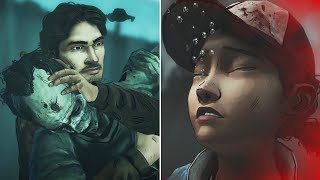 Clem Does Nothing to Save Luke vs Luke Sacrifices himself to Save Clem -All Choices The Walking Dead