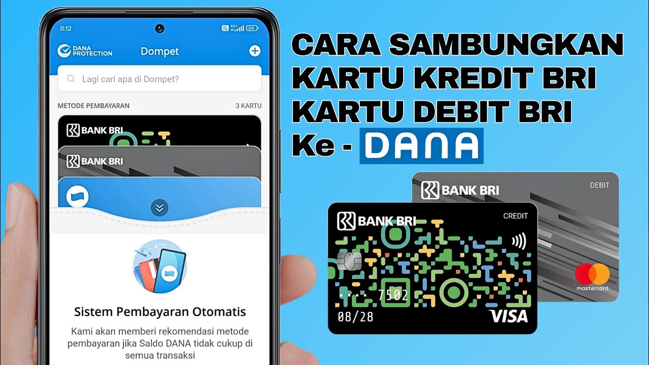 Cara Sambungkan Kartu Debit Atau Kartu Kredit BRI Tokopedia Ke Dana ...