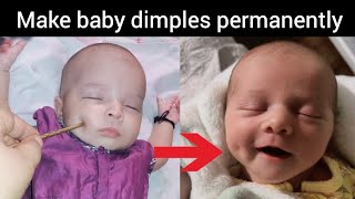 How to make baby dimples | newborn baby face massage, upper lip \u0026 cheeks