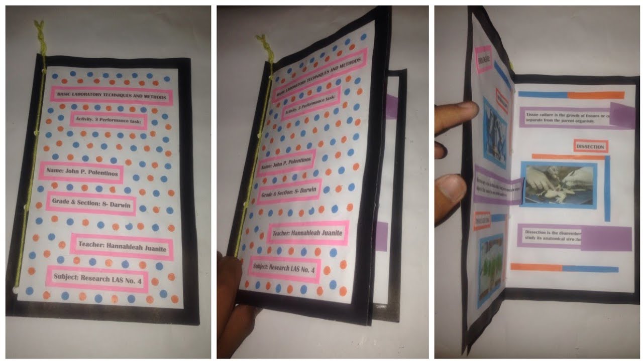 How To Make A Booklet For School Project Staple Free Booklet Youtube