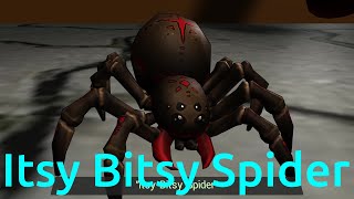 Itsy Bitsy Spider - Closeup - 3D Animated | Nursery Rhyme and Traditional Children's Song