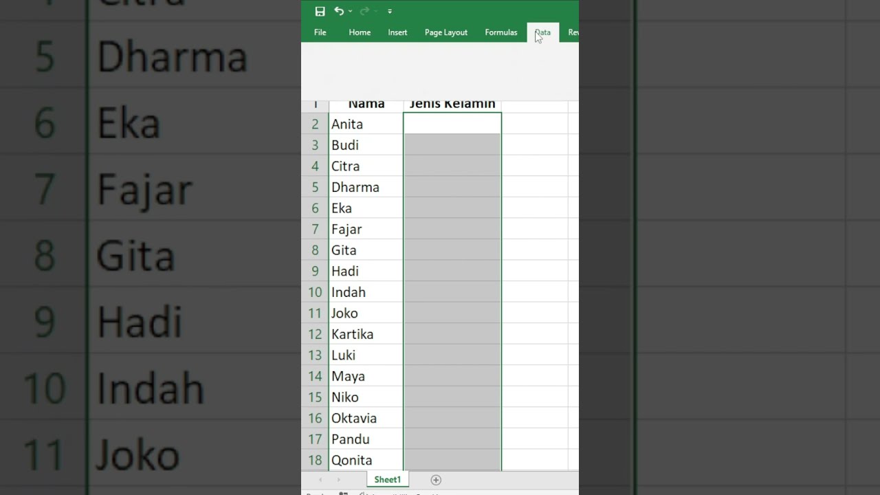 Cara Buat Dropdown List Di Excel Dengan Cepat #tipsexcel # ...