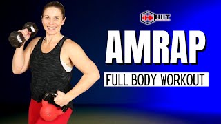 40 Min Kettlebell and Dumbbell AMRAP Workout | At Home HIIT