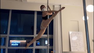 Pole dance - Elephant split(예쁜 초 중급 콤보) | 폴댄스 #폴아트 #폴라워