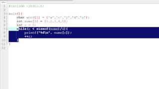 How To Program in C: Tutorial 13 Arrays part 2