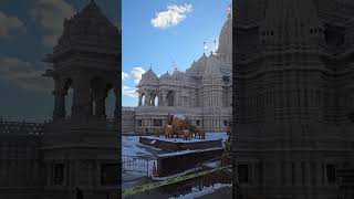 Snow Day - New Jersey Akshardham BAPS Hindu Mandir #akshardham #newjersey #baps #temple #hindumandir