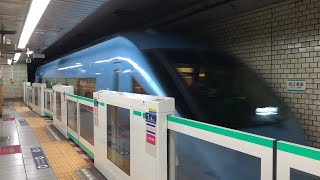 【MSE】特急　メトロモーニングウェイ　千代田線西日暮里駅　通過