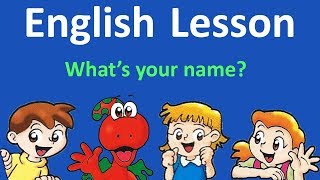 English Lesson 1 -  Hello. What's your name? | English with cartoons and songs from Gogo