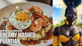 How to Make Creamy Mashed Plantain and Shrimp | New Kitchen! | Kristline's Show - Ep 15