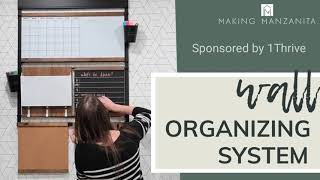 Wall Organizing System to Organize Your Family | Farmhouse Command Center (Coupon Code: MANZANITA)
