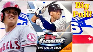 WE HIT ANOTHER BIG ONE!  2018 TOPPS FINEST BASEBALL CARDS!  SICK #d OHTANI ROOKIE!