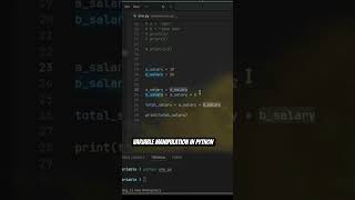 Variable manipulation in python #education #programming #python #new #code #coding #tutorial