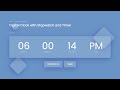 Digital Clock using HTML CSS & JavaScript | Javascript Stopwatch and Timer