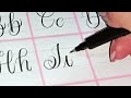 modern calligraphy alphabet for beginners a to z brush pen lettering tutorial