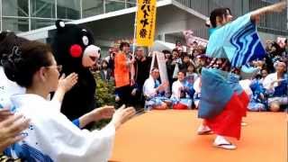 くまモン、牛深ハイヤでおしりをフリフリ HippyShake Kumamon