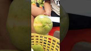 Fast big pomelo cutting - fruit cutting skills #shorts #cutting