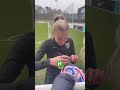 England and Arsenal captain Leah Williamson back training with the Lionesses! #shorts