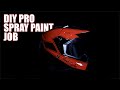 DIY Custom 2K Helmet Spray Paint Job comes out looking professional