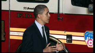 9/11: President Barack Obama visits Ground Zero  | Channel 4 News