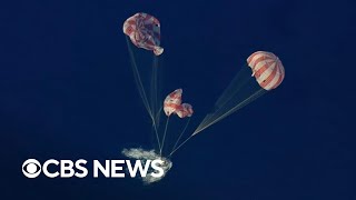 Watch Artemis II crew return to Earth in successful splashdown