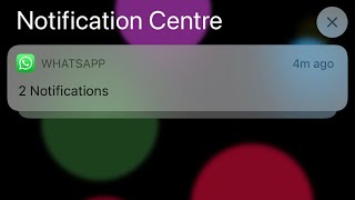 how to hide whatsapp message content in notification bar iphone