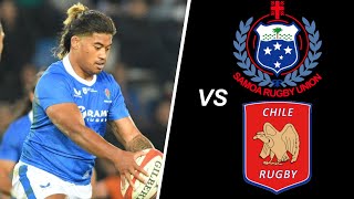 SAMOA Lineup vs CHILE (Rugby World Cup 2023)