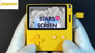 Stars of the Screen Panic Playdate Handheld Gameplay