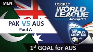 Australia pass the ball into the net with Whetton scoring PAK 0-1 AUS