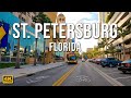 Driving Around Downtown St Petersburg, Florida [4K] | United States