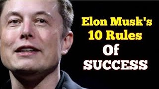 Elon Musk BEST Motivation 2021  10 Rules for Success