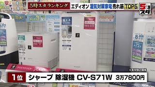 【除湿器】エネルギーも手間も省くコンパクトな除湿器が売れ筋TOP　梅雨を前に湿気対策家電5選【ランキング】 (2024年6月3日)