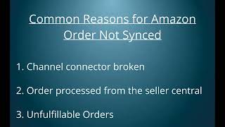 How to Fix Amazon Order Sync Issues on Uniware