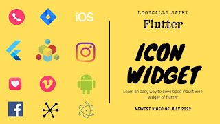 How To Use Flutter Icon Widget Amazing Effect To Your App