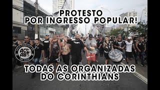MEIA CANCHA FC / PROTESTO das Torcidas Organizadas do Corinthians