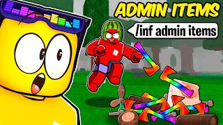 Using ADMIN TOOLS to Speedrun 99 Nights in the Forest🔦