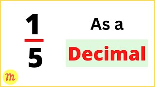 1/5 as a Decimal | Convert 1/5 in Decimal Form
