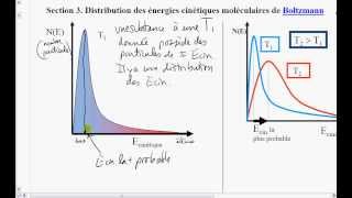 3-Distribution des énergies cinétiques moléculaires de Boltzmann