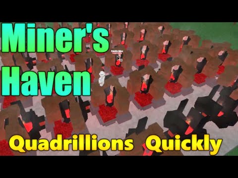 Miners Haven Roblox Quadrillions Setup Tutorial With - roblox miners haven rebirth setup