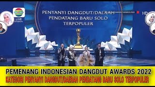 FINALLY PEMENANG KATEGORI PENYANYI DANGDUT PENDATANG BARU SOLO TERPOPULER IDA 2022