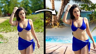 Changing Image Background Using Pen Tool / Photoshop Tutorials / Vlog 2022