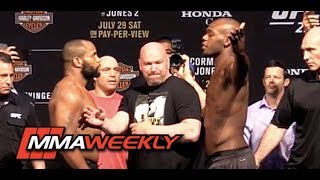 Daniel Cormier vs. Jon Jones: UFC 214 Weigh-in and Staredown