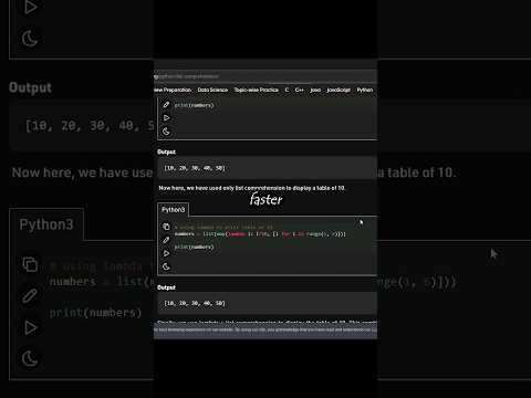 Optimize your Python code with List Comprehension ‍️ Learn how to make your Python code run faster