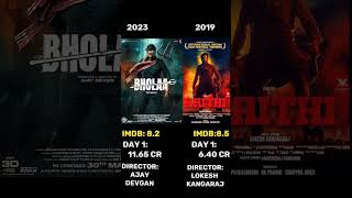 Kaithi Vs Bholaa Day 1 Box Office Collection🔥🔥#shorts #kaithi #bholaa #ajaydevgan #karthi #dilli
