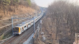 🚉 일산선 전차선 단전사고 여파로 화정 ~ 원당 구간에서 Pan 하강 취급하고 주행하는 3호선 열차